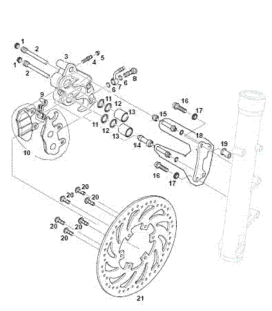 Bremssattel / -scheibe vorn RT